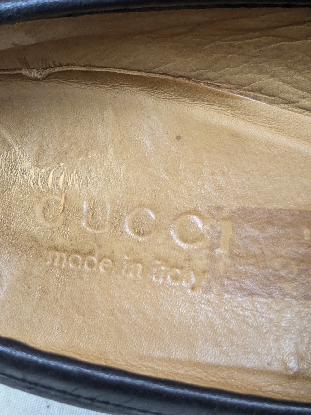 Gucci Black Leather Horsebit Loafers with Red-Green Web Men US 6.5 - Picture 5 of 16